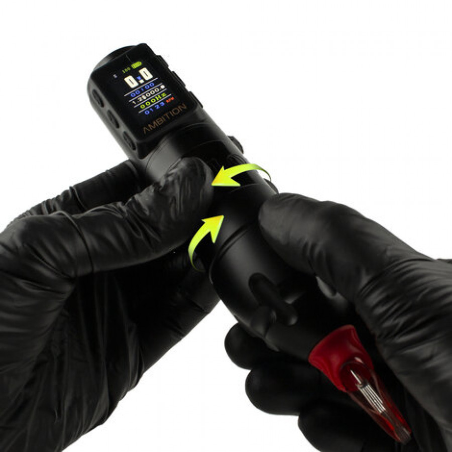 Беспроводная тату машинка Ambition Vibe Max Black (4.0 мм)